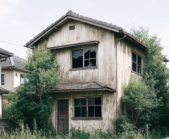 ＡＩで生成した空き家のイメージ画像（川崎市提供）