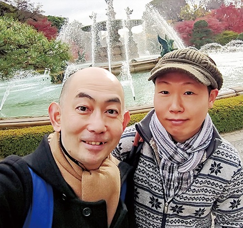 交友を深めていた頃の私とヒデ