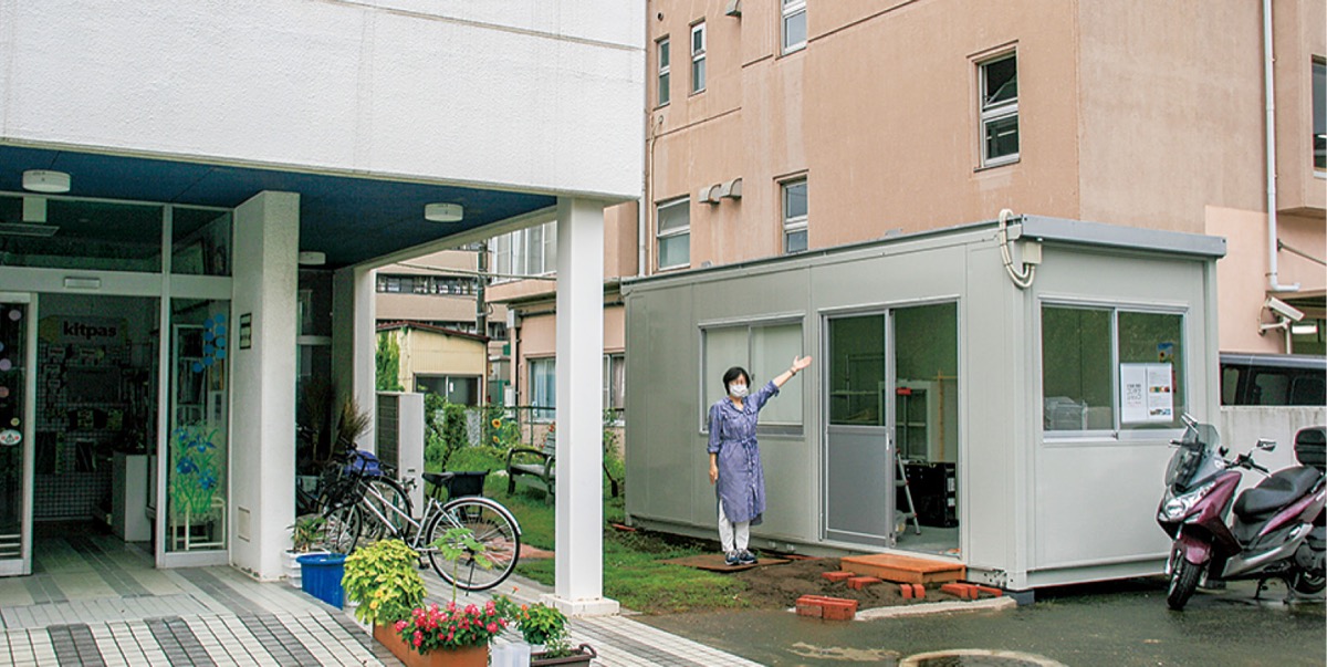 社屋の隣に設けられる「北海道美唄コンテナショップ」