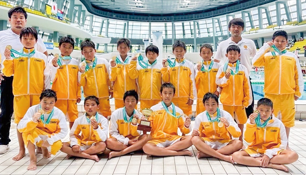 カワサキスイミング小学生水球チーム 先輩に並び｢日本一｣ クラブ一丸の強化、奏功 | 高津区