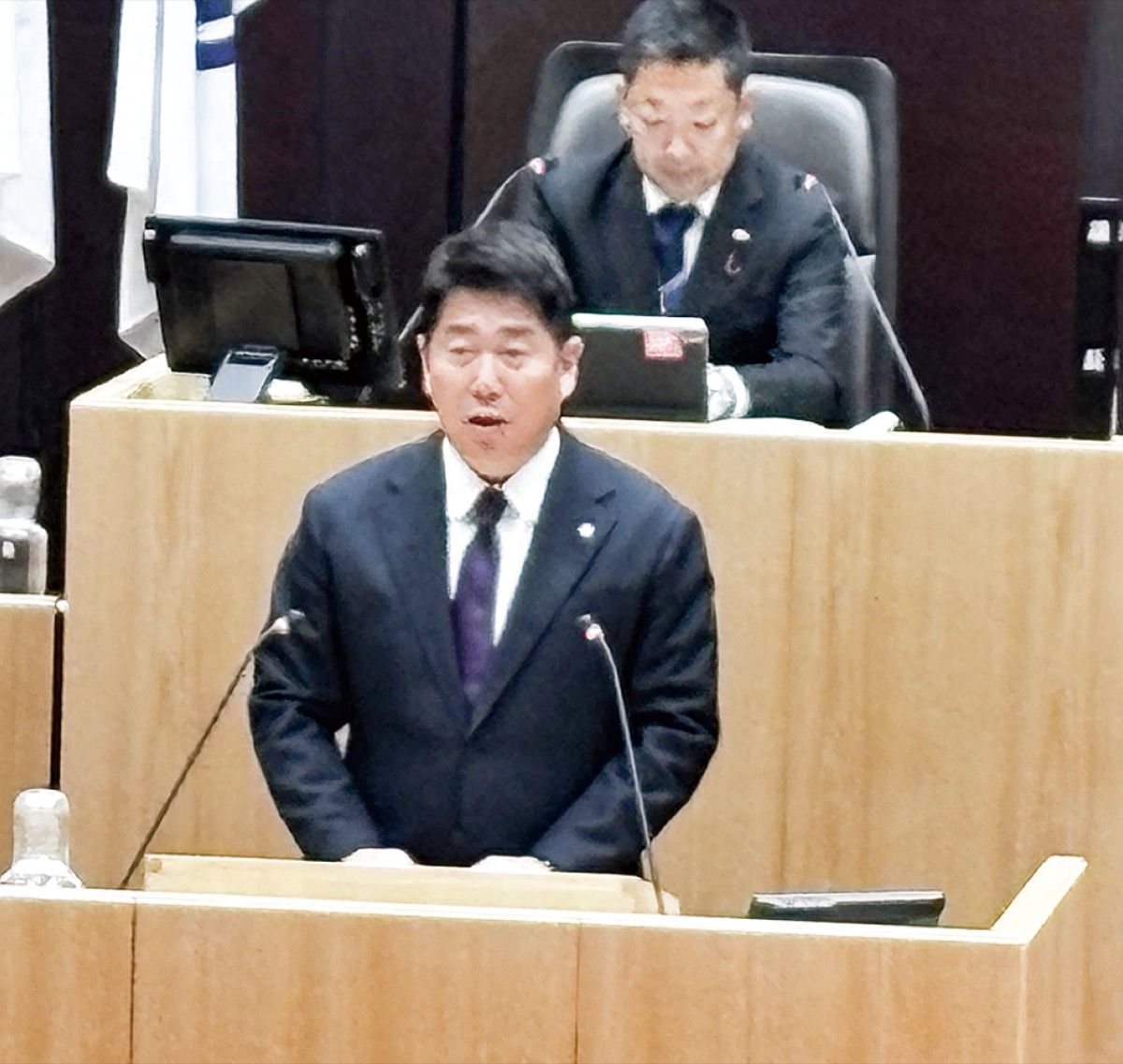 福田市長が所信表明