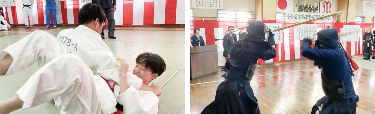 治安守る気合の一本