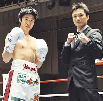 黒田選手（左）とユータ松尾選手