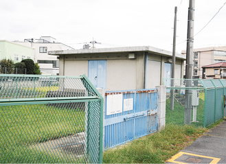 災害用への整備が計画されている、中野島駅近くの４号さく井
