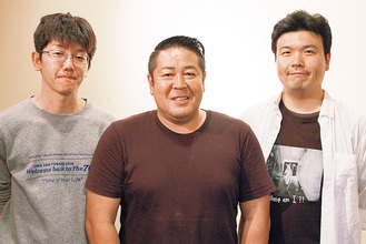野崎代表（中央）とスタッフの堂本さん（右）、白川さん