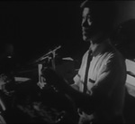 開館当時の映像に映る若宮さん＝出典｢川崎市映像アーカイブ｣