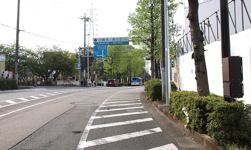 ブルーラインの新駅設置が予定されているヨネッティー王禅寺付近