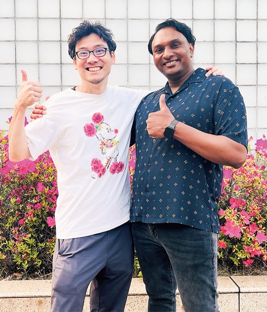 高部さん（左）とペレーラさん