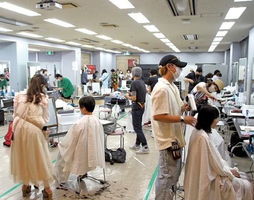 前回のヘアカット会場