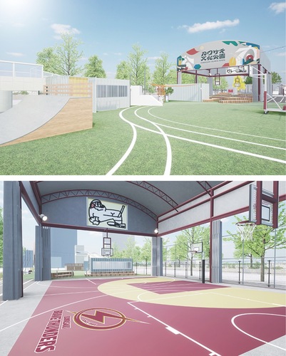 文化公園のイメージ（上下とも。ＤｅＮＡ提供）