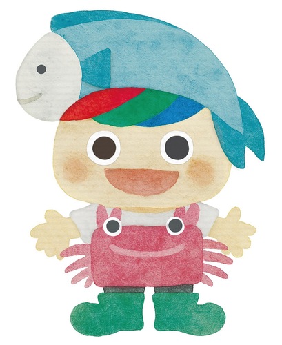 水産物部のマスコットキャラクター©あつまれ！　おさかなの海