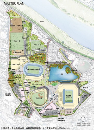 川崎市とＫＴＰが示した新しい計画の見直し案＝ＫＴＰ提供