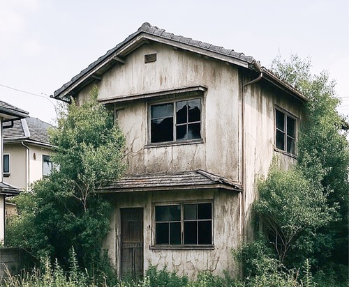 ＡＩで生成した空き家のイメージ画像＝川崎市提供