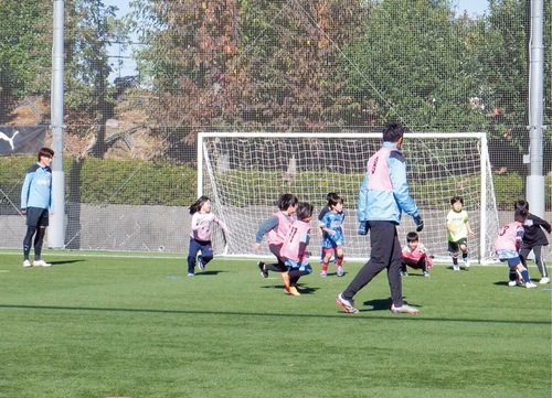 サッカー教室の風景（昨年）