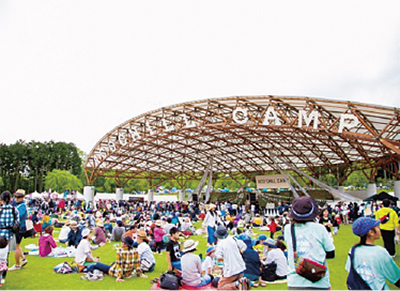 初夏の御殿場、家族で