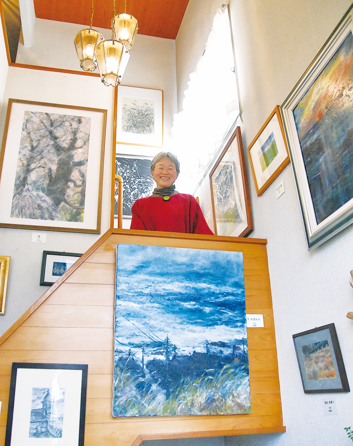 生田8丁目 ｢坂の上｣ 自宅で遺作展 妻・紀代さん 亡き夫思い、2年越し 