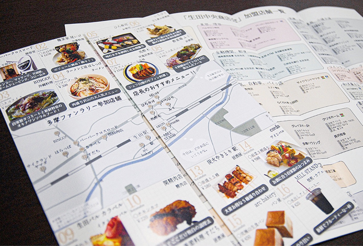 店舗や地図がまとまった同紙