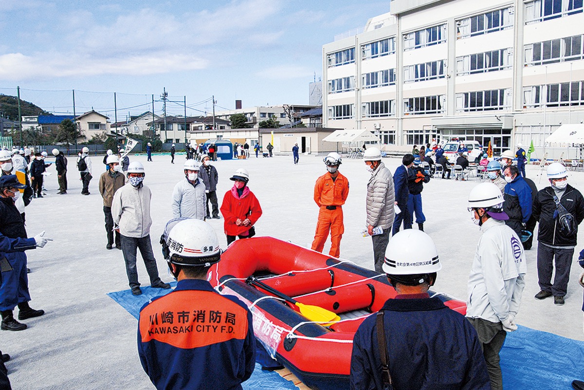 分散型 で災害備え 菅町会 訓練に120人 多摩区 タウンニュース 多摩区 多摩区民ニュース