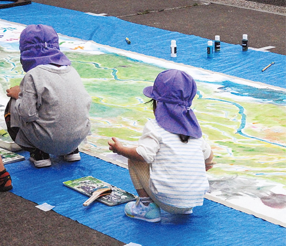 子どもたちも参加