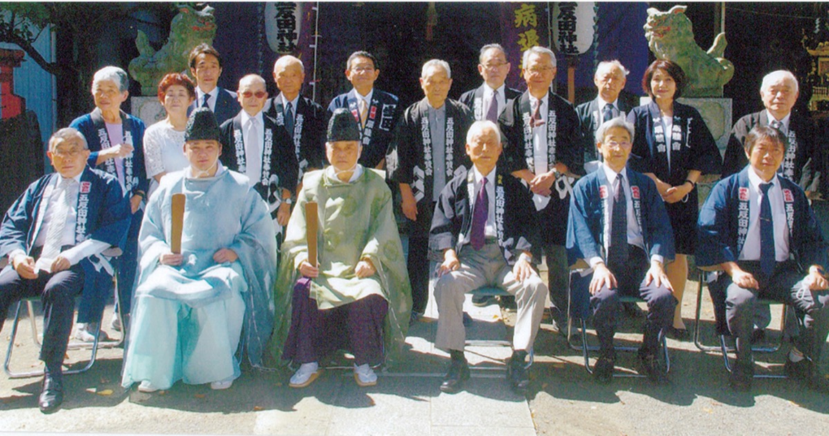 神社の役員=主催者提供