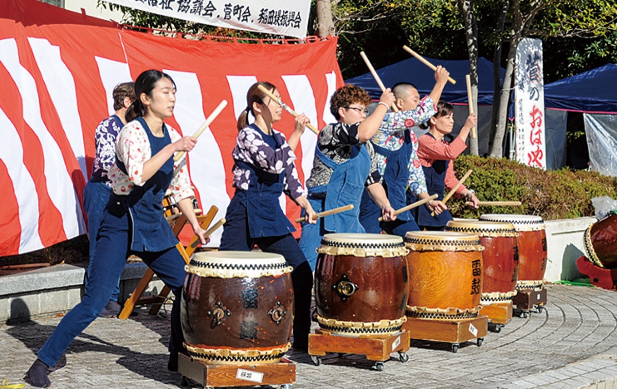 会場を盛り上げた雷鼓の演奏