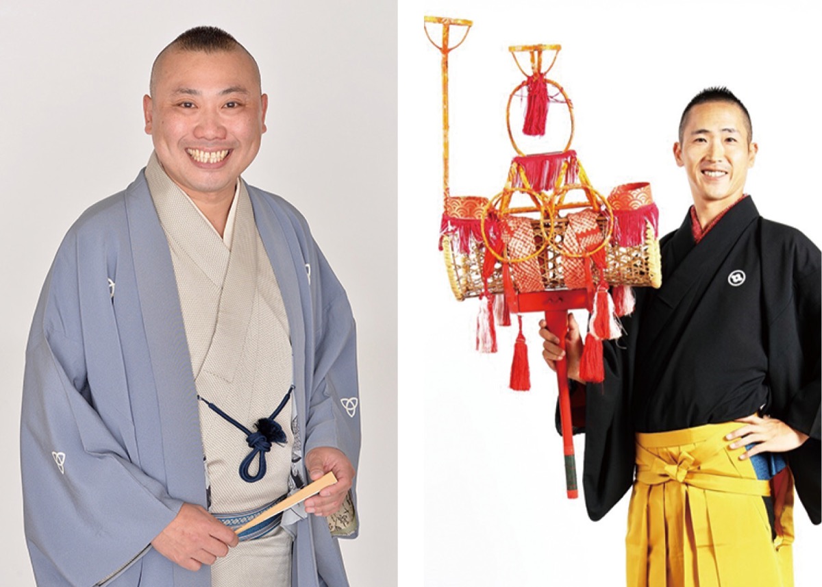 桂宮治さん（左）と翁家勝丸さん