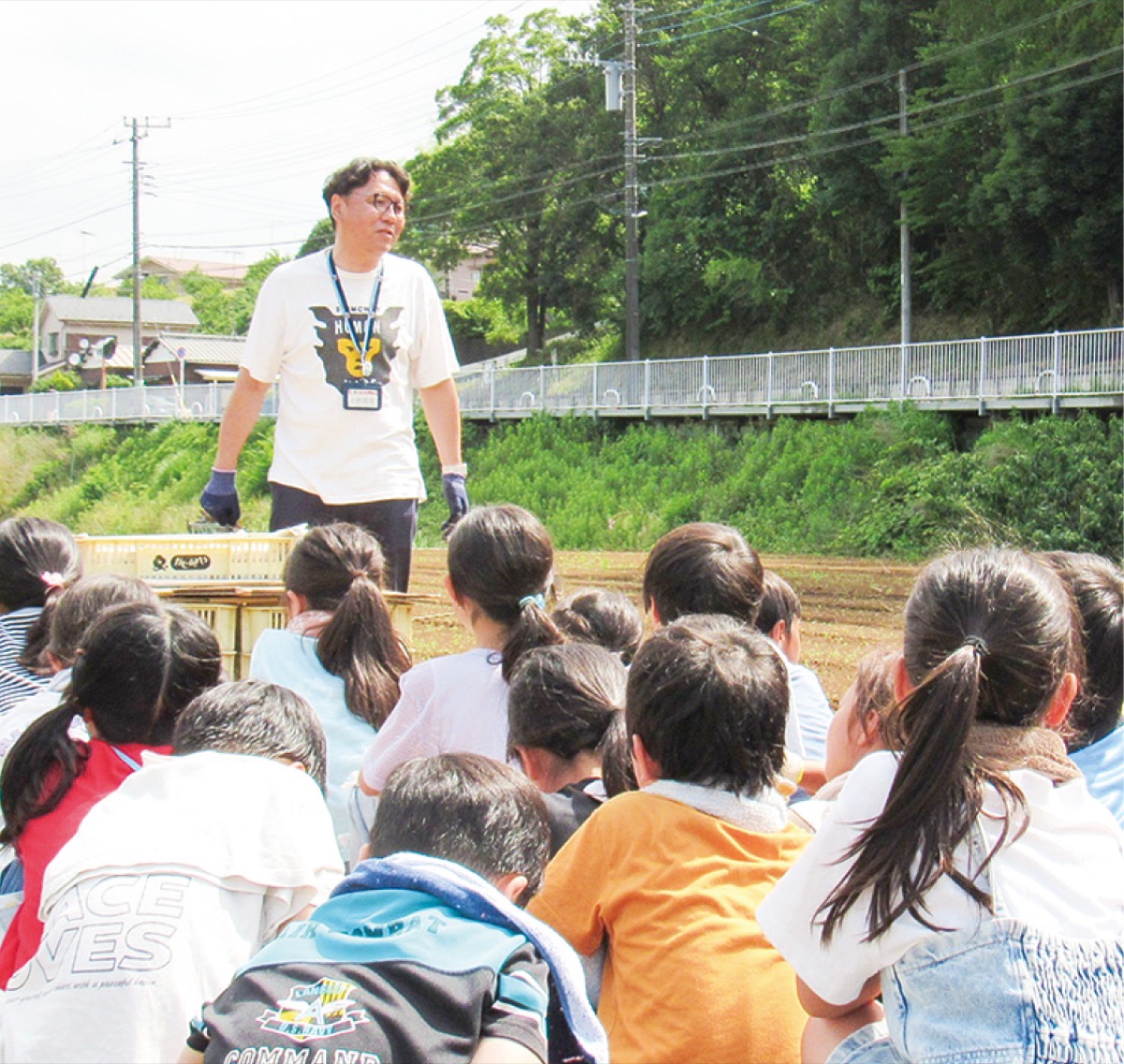 願い込め大豆の種植え