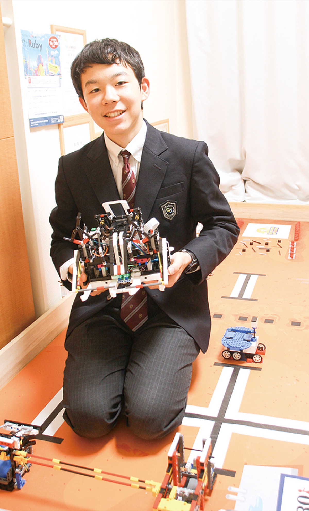 自作ロボットで世界へ