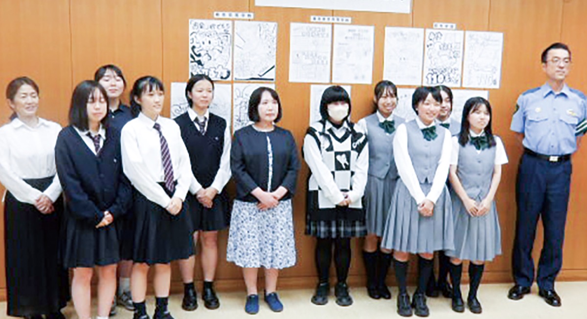 塗り絵で詐欺被害防止