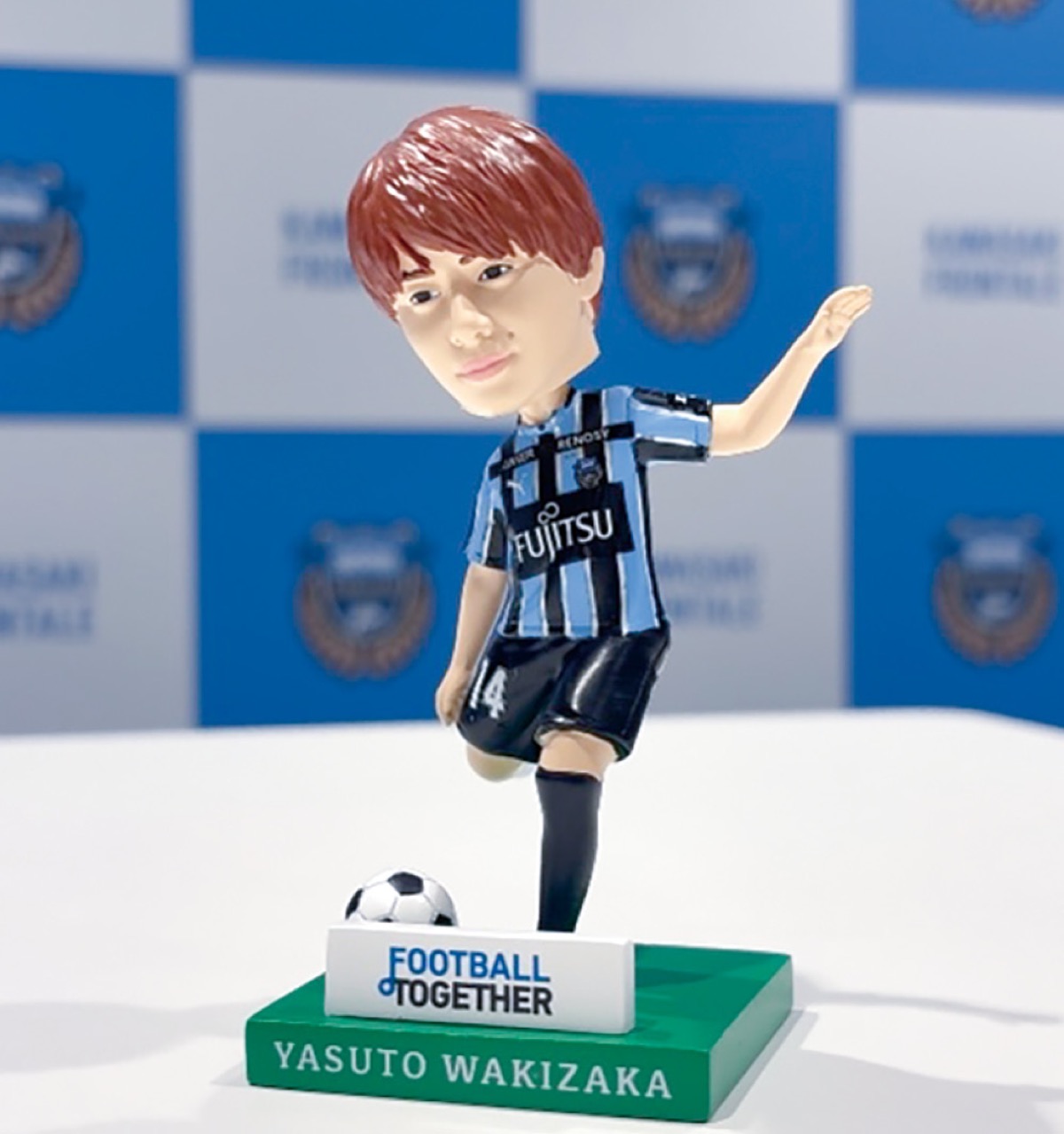 来場者プレゼントの脇坂選手の「ボブルヘッド」©川崎フロンターレ