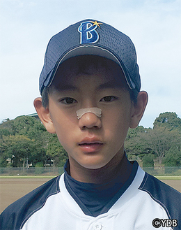 今井西町子ども会少年野球部の羽二生選手
