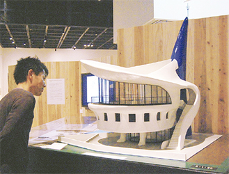岡本太郎が設計した「マミ会館」の縮小模型