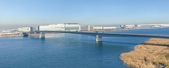 多摩川スカイブリッジ（川崎側から東京側を望む）＝川崎市提供