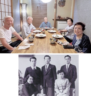 （写真上）左端から時計回りに、比留川さん、山田さん、和田さん、長谷川さん、岡本さん