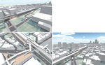 向河原駅周辺（左上）、平間駅周辺（右下）、鹿島田駅周辺（左下）のイメージ