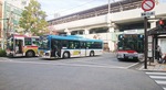 改良工事が始まる、武蔵新城駅前のバス広場