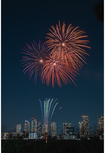 昨年の打ち上げ花火＝(C)金武写真事務所