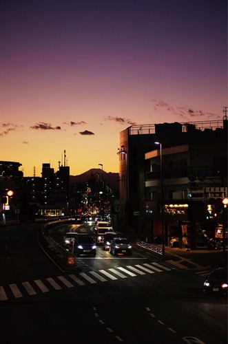 ２４６号線から見える富士山（アレンさん提供）