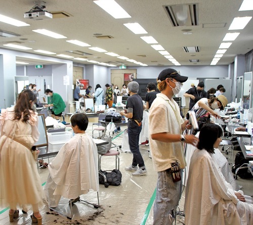 前回のヘアカット会場