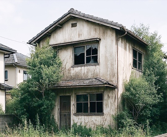 ＡＩで生成した空き家のイメージ画像＝川崎市提供