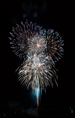 昨年打ち上げられた花火