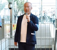 平和を願い、街頭運動