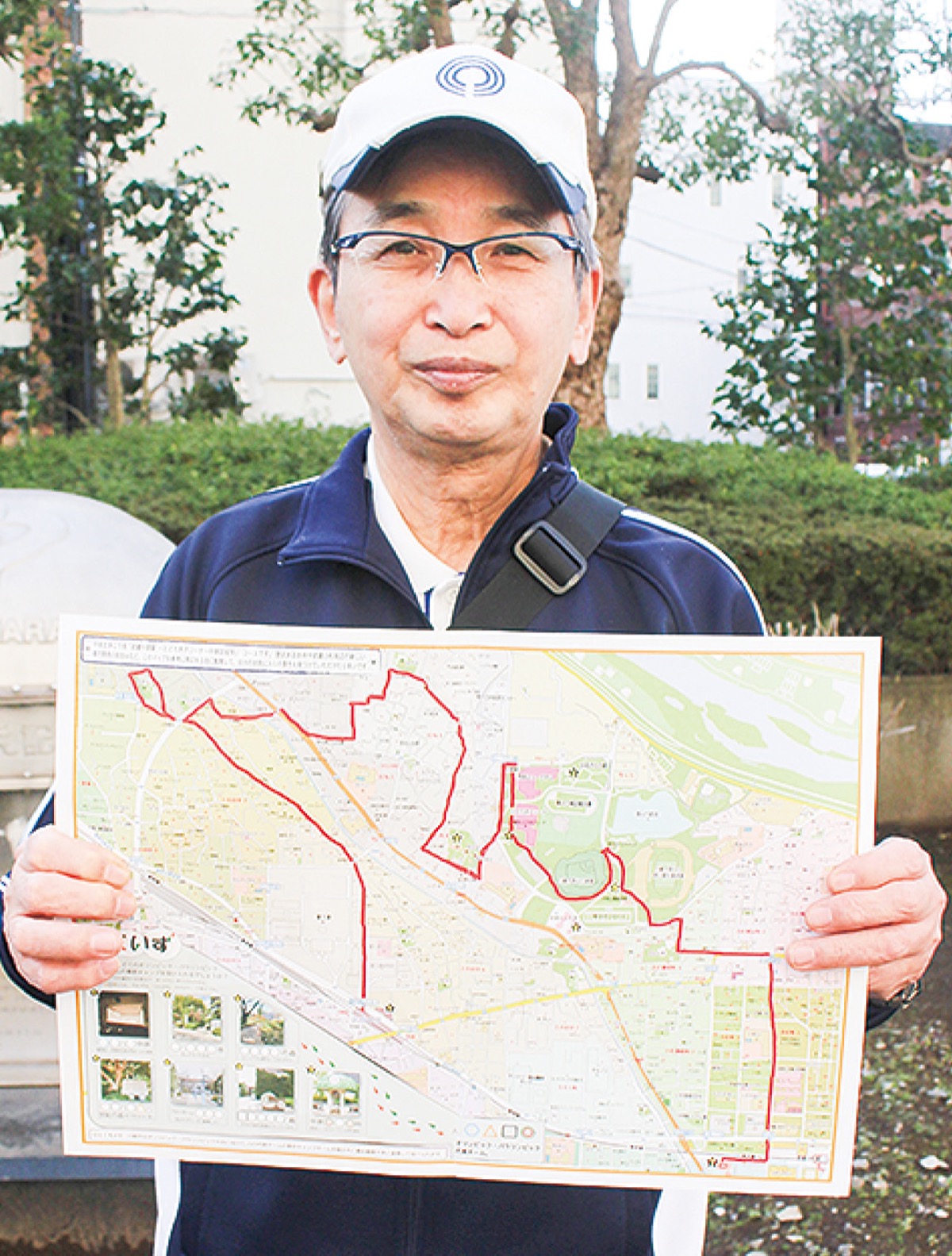 区内巡る散策マップ発行