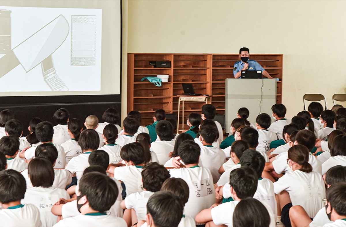 中原警察署 ｓｎｓ利用注意呼び掛け 中学生対象に防犯教室 中原区 タウンニュース