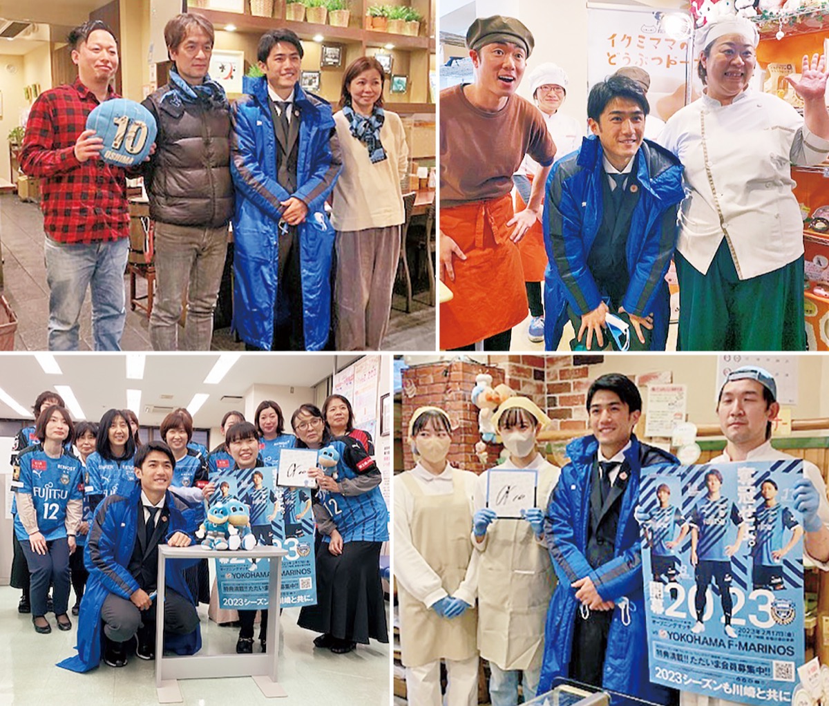 商店街をあいさつ回り