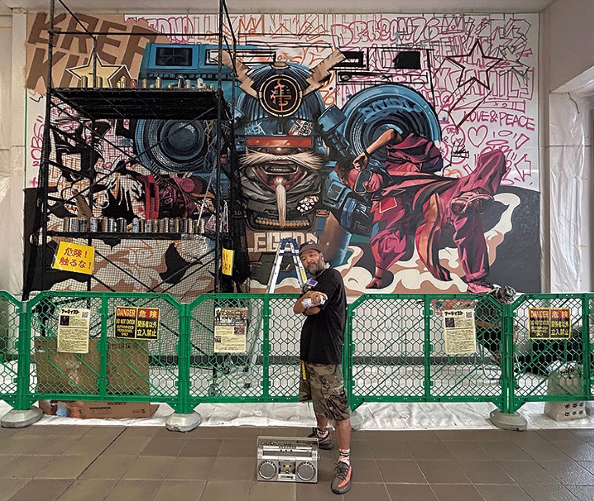 ｢ブレイキン｣が壁画に