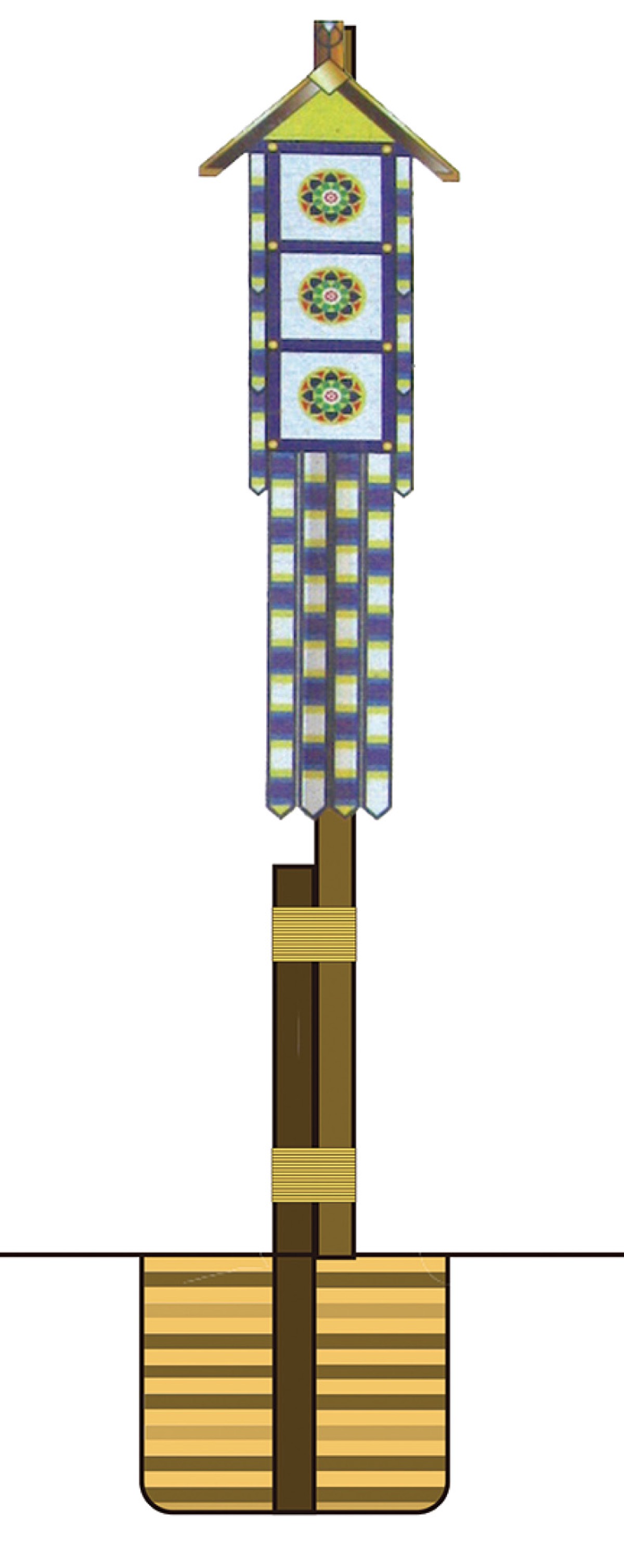 幢竿支柱のイメージ