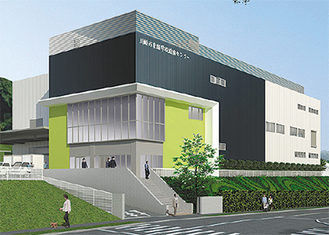 （仮称）川崎市北部学校給食センターの完成イメージ