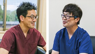 新百合ヶ丘総合病院の田島医師（左）と原医師