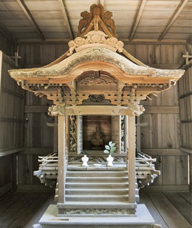 東光院から日本民家園に移築された蚕影山祠堂